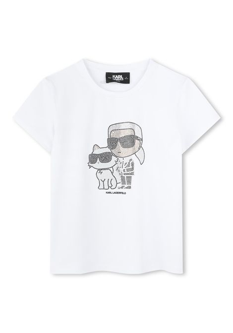 T-shirt con stampa KARL LAGERFELD KIDS | Z3048910P